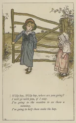 Willy boy, Willy boy, where are you going (color litho)