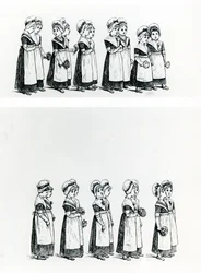 Charity children, c.1880 (in engraving)