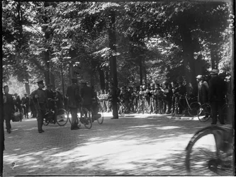 ハーグ、オランダ、1914 年 8 月 1 日 (白黒写真)