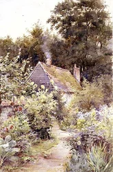 The Garden Path」（水彩・紙）
