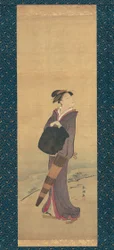 川岸の少女