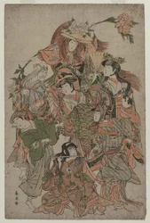 四代目岩井半四郎 七変化の舞