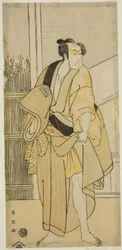 1792年（寛政4年）第3月、市村座で上演された『和歌紫江戸っ子曾我』の平野屋徳兵衛役（？