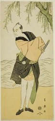 三代目澤村宗十郎『須田の春芸者かたぎ』梅の吉平役 寛政8年（1796）正月桐芝居小屋公演