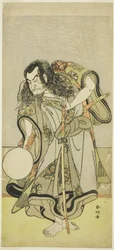 鼠の日の松の苗採り」（『姫小松根の火あそび』）の俊寛和尚役、初代中村仲蔵。