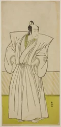 五代目市川團十郎が、天明8年（1780）9月に中村座で上演された『仮名手本忠臣なごりの蔵』（？