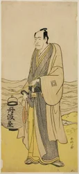 五代目市川團十郎『曽我温雨竹存地』丹波屋助太郎役 寛政二年（1790）二月市村座上演