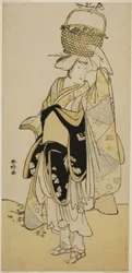 天明5年（1785）正月、中村座で上演された『初花見ます曽我』の舞踊『忍び瓜』の白菊役、三代目市川弥蔵