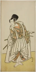 菅原伝授手習鑑』桜丸役の二代目市川弥蔵、安永5年（1776）7月市村座で上演