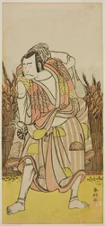 安永4年（1775）4月、中村座で上演された『奥州安達が原』の八幡太郎義家役（？
