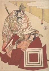 五代目市川團十郎が芝居をしている様子...1786年頃