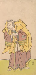 中村富十郎「ひげのはえた老人」1780年頃
