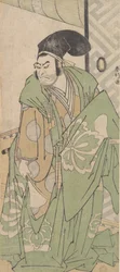 高師直役の初代中村仲蔵、1786年6月。