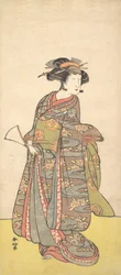 女性としての最初の中村富十郎、おそらく1777年。