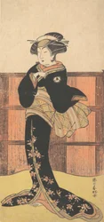 四代目岩井半四郎「黒装束の女」1778年頃