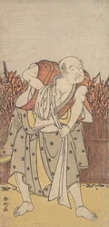 二代目中村助五郎の老人姿（1788年頃）。