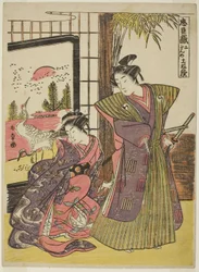 忠臣蔵』より「第二幕 加古川本蔵の家」 1779-80年頃（錦絵・中判