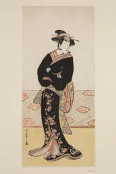 三代目瀬川おはん役（色木版画）