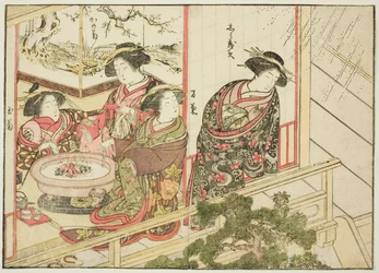切菱屋の遊女 著書『清露美人合わせ姿鏡』より 2