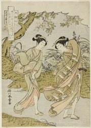 『六歌仙』より 文屋安秀 秋風吹く二人の女