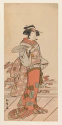 岩井半四郎IV、1785年頃（カラー木版画）