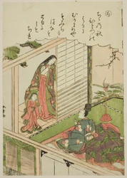 「羅」 業平が元恋人に絵を依頼する 連載「風流錦絵伊勢物語」より
