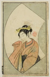 役者 姉川慎四郎 二代目『絵本舞台扇』より