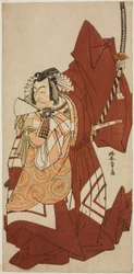 俳優 市川團十郎 五代目 般若五郎 姿の花 雪の黒主 十一月中村座 1776年