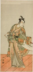 1772 年 11 月 (?) に森田座 (?) で上演された芝居「伊豆暦芝居のがんじつ」 (?) で工藤金石 (?) 役を演じた俳優の五代目市川團十郎