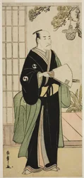 役者市川團十郎 五代目大星由良之助 仮名手本忠臣蔵 五月中村座 1783年