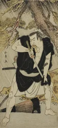 俳優 初代中村仲蔵 『かなでほん忠臣蔵』小野貞九郎役 六月市村座