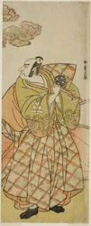 1781 年、11 月に中村座で上演された「四天王殿のきせわた」の渡辺綱役の中村中蔵初代