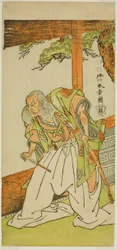 三代目大谷広右衛門、篠田次郎太夫役の『京成もみじの打ちかけ』七月七月森田座