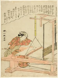 絹を織る 「蚕養蚕（かいこやしなぐさ）」シリーズ 11