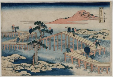 三河国八部橋古図（地方名橋奇景シリーズより）