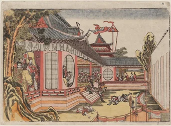 Fan Kuai and the Banquet at Hongmen Hankai Komon no kai no zu