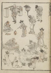 日本の入浴（版画）