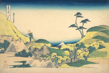 冨嶽三十六景 富嶽三十六景 中目黒 下目黒 1830-32。