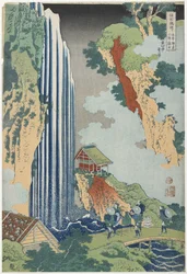 木曽路小野の滝c。 1833