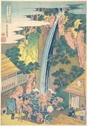 相模国大山の羅辺の滝（相州大山羅辺の滝）――『諸国滝めぐり』より