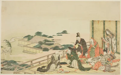 七夕まつりの準備をする6人の不滅の詩人