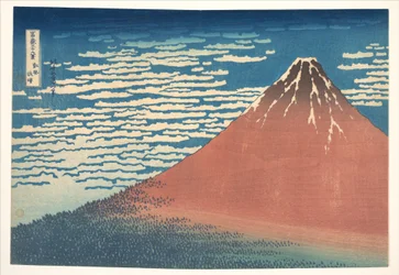 『南風晴海』（『赤富士』とも呼ばれる）、『富嶽三十六景』より