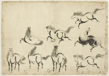 馬の習作、1815年頃-1849年