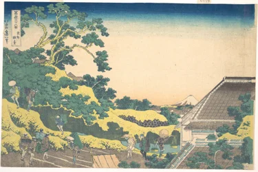 『富士山三十六景』シリーズより、江戸の駿河台（東都駿台）