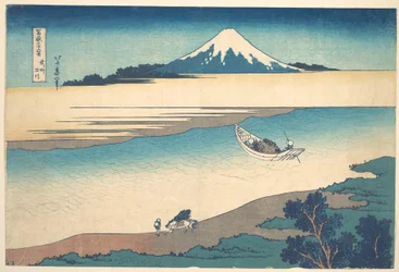 『富士山三十六景』シリーズより、武蔵国の多摩川（武州多摩川）