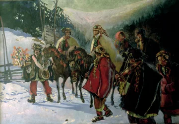 Hucul Wedding、1909