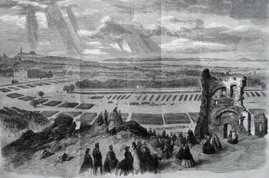 ライフルボランティアの女王陛下によるレビュー、1860年