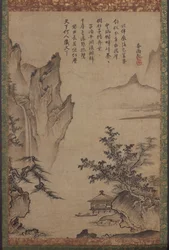 パビリオンのある風景」1478-80年