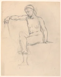 Study for "Astronomy"、"The Sciences"、米国議会図書館、ワシントン D.C.