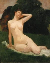 夕方のための習作」1883年
